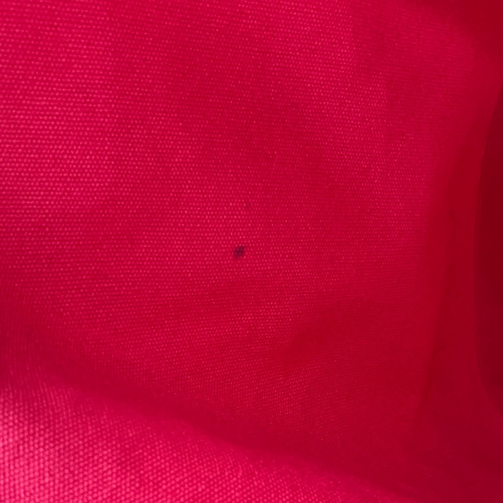 Victoria's Secret Vibrant Pink and Red Canvas Tote Metallic Beach Summer Travel - Picture 15 of 16